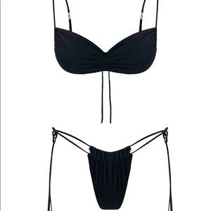 naked wardrobe | Swim | Naked Wardrobe All Tied Up Bikini In Black